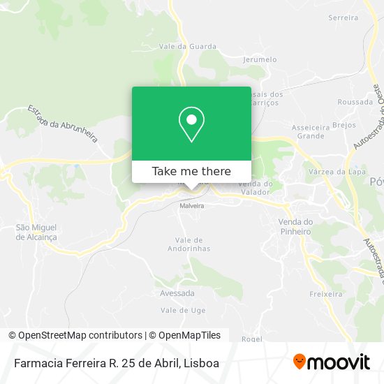 Farmacia Ferreira R. 25 de Abril map