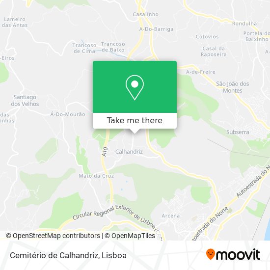 Cemitério de Calhandriz map