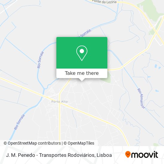 J. M. Penedo - Transportes Rodoviários map