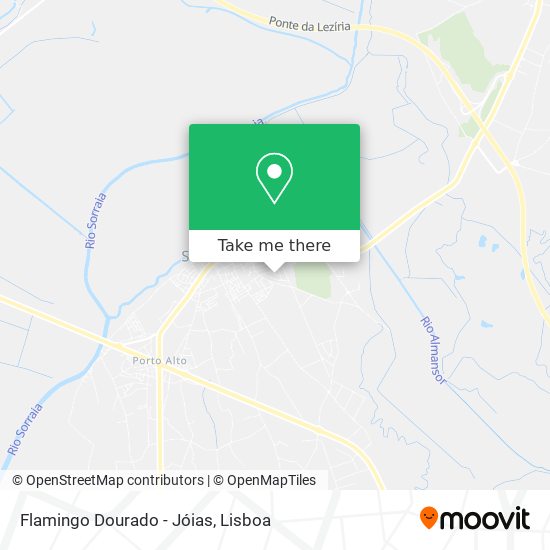 Flamingo Dourado - Jóias map