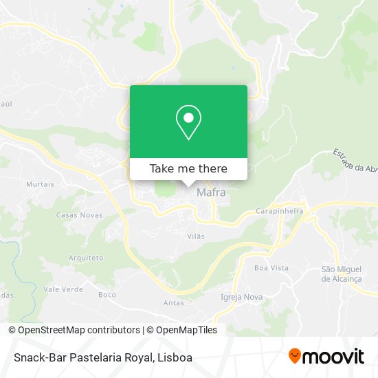 Snack-Bar Pastelaria Royal mapa