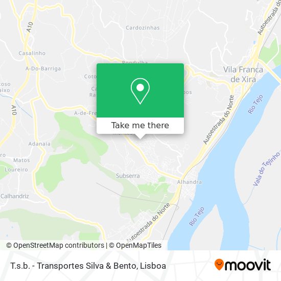 T.s.b. - Transportes Silva & Bento map