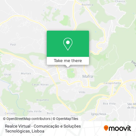 Realce Virtual - Comunicação e Soluções Tecnológicas mapa
