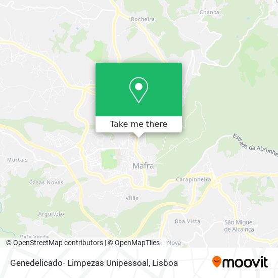 Genedelicado- Limpezas Unipessoal mapa