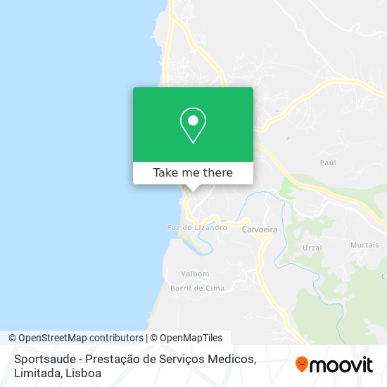 Sportsaude - Prestação de Serviços Medicos, Limitada map