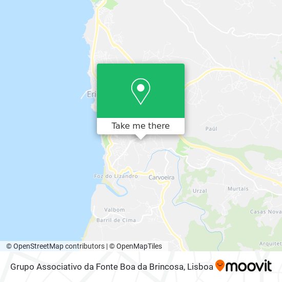 Grupo Associativo da Fonte Boa da Brincosa map