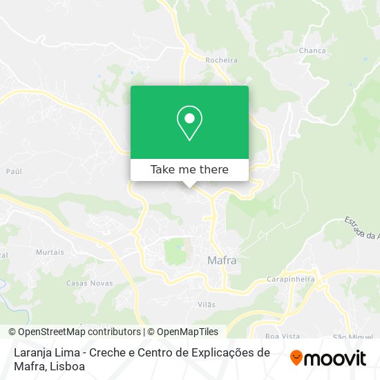 Laranja Lima - Creche e Centro de Explicações de Mafra map