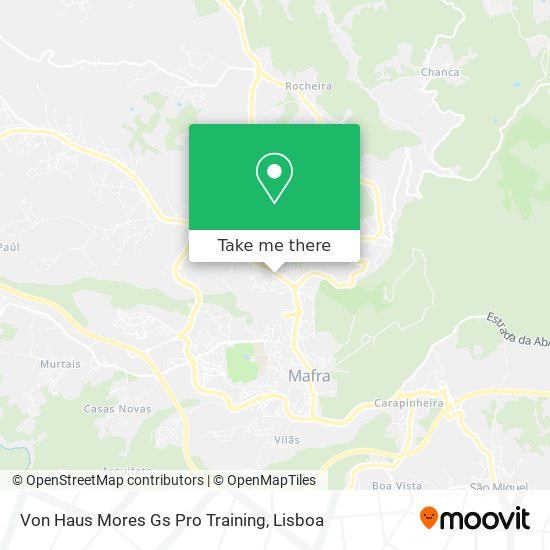 Von Haus Mores Gs Pro Training mapa