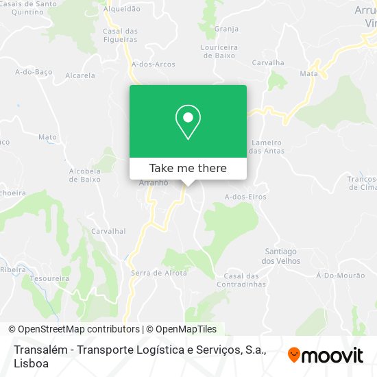Transalém - Transporte Logística e Serviços, S.a. mapa