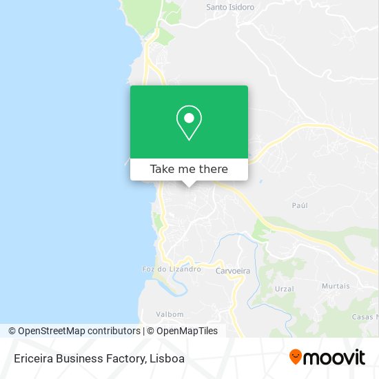 Ericeira Business Factory map