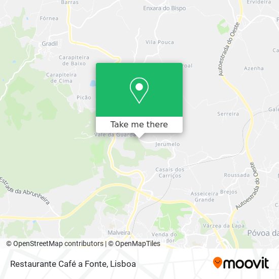 Restaurante Café a Fonte mapa