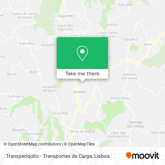 Transperiquito - Transportes de Carga mapa