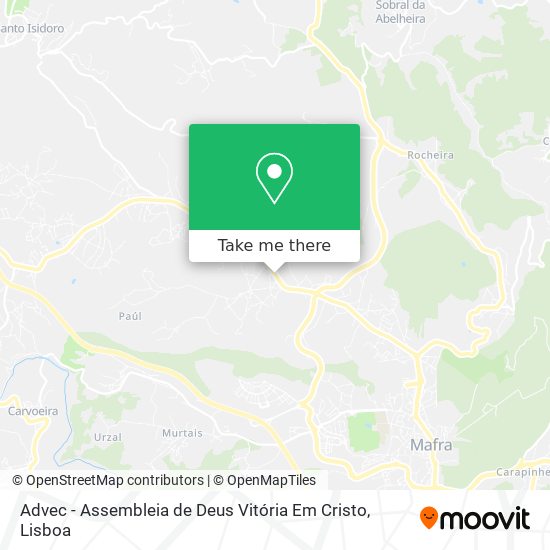 Advec - Assembleia de Deus Vitória Em Cristo map