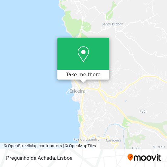 Preguinho da Achada mapa