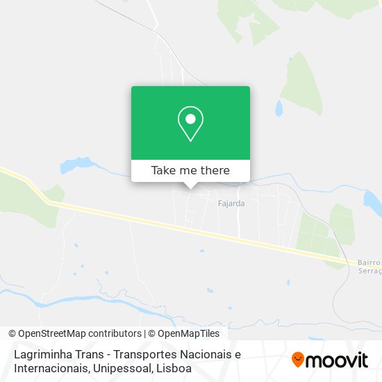 Lagriminha Trans - Transportes Nacionais e Internacionais, Unipessoal mapa