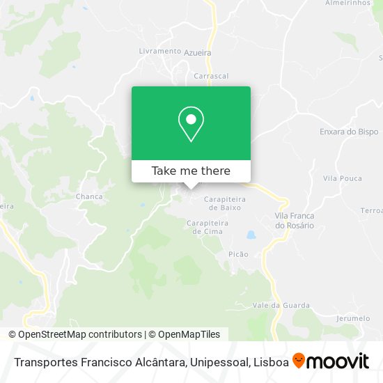 Transportes Francisco Alcântara, Unipessoal mapa