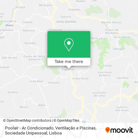 Poolair - Ar Condicionado, Ventilação e Piscinas, Sociedade Unipessoal mapa