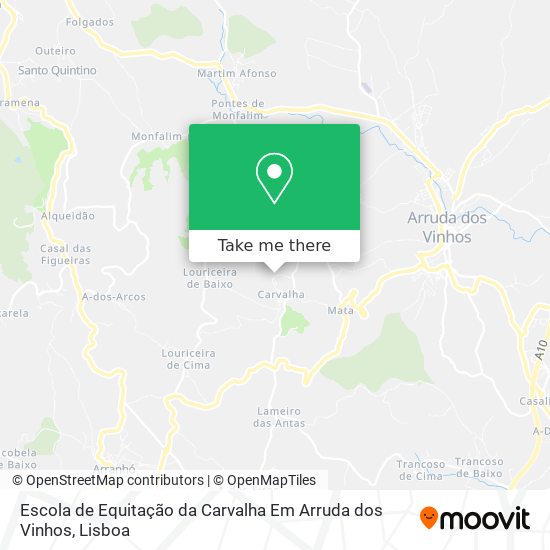 Escola de Equitação da Carvalha Em Arruda dos Vinhos map