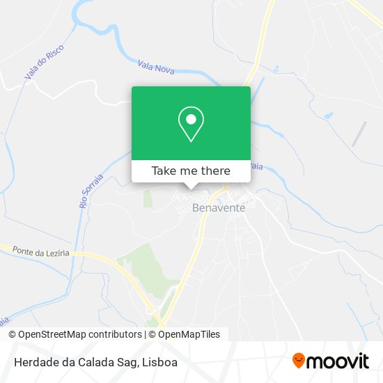 Herdade da Calada Sag mapa