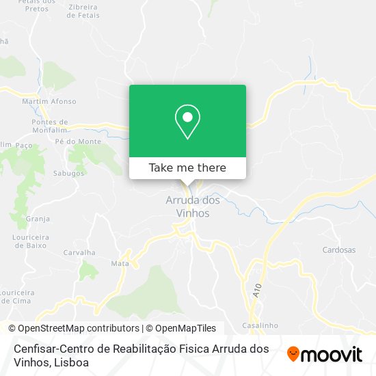 Cenfisar-Centro de Reabilitação Fisica Arruda dos Vinhos map