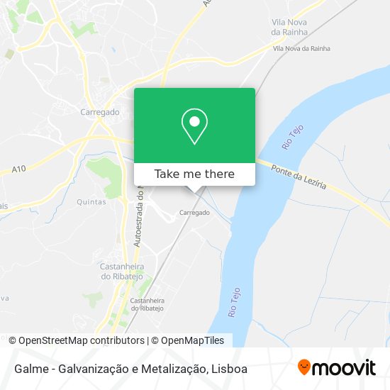 Galme - Galvanização e Metalização map