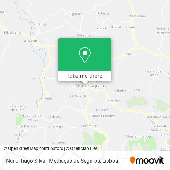 Nuno Tiago Silva - Mediação de Seguros map