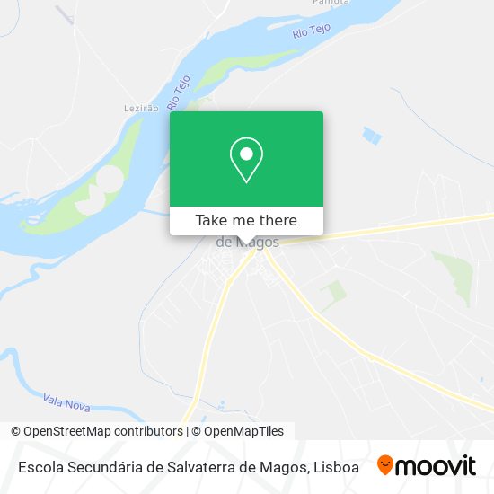 Escola Secundária de Salvaterra de Magos mapa