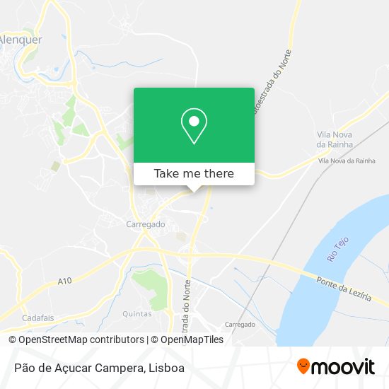 Pão de Açucar Campera mapa