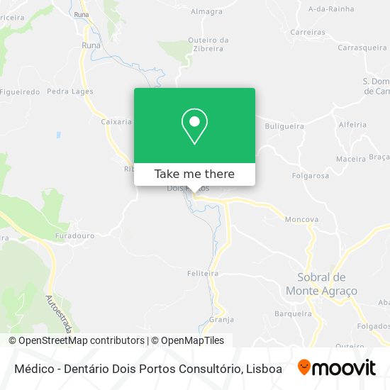 Médico - Dentário Dois Portos Consultório map