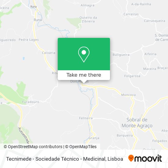 Tecnimede - Sociedade Técnico - Medicinal mapa