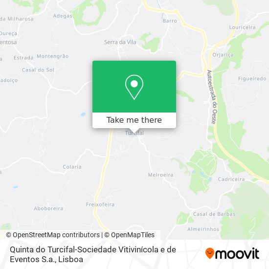 Quinta do Turcifal-Sociedade Vitivinícola e de Eventos S.a. map