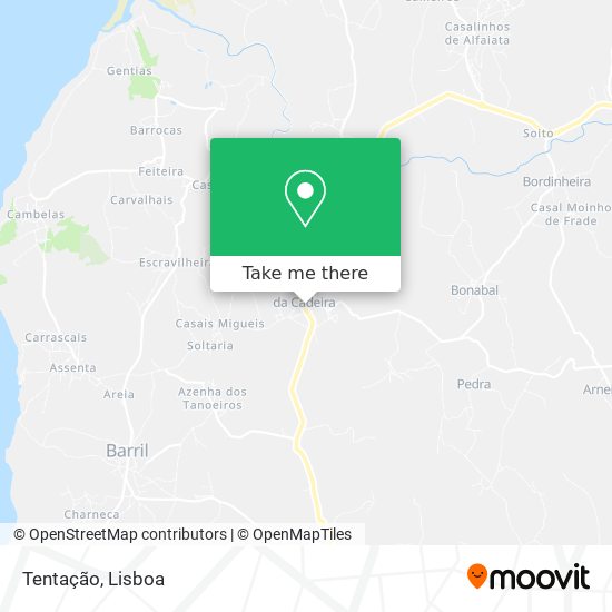 Tentação mapa