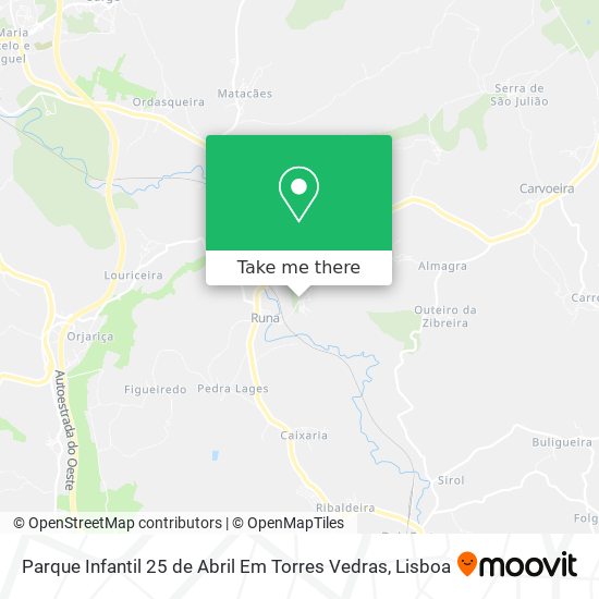 Parque Infantil 25 de Abril Em Torres Vedras map