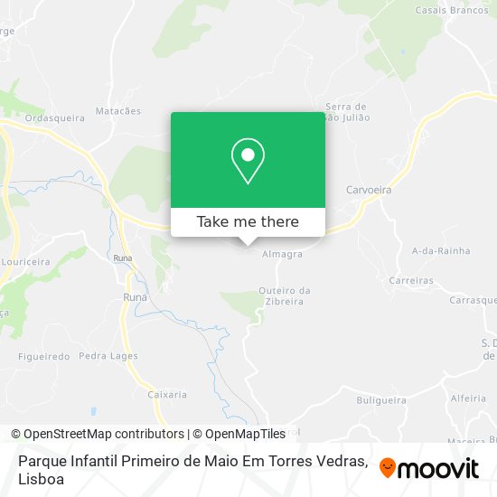 Parque Infantil Primeiro de Maio Em Torres Vedras map