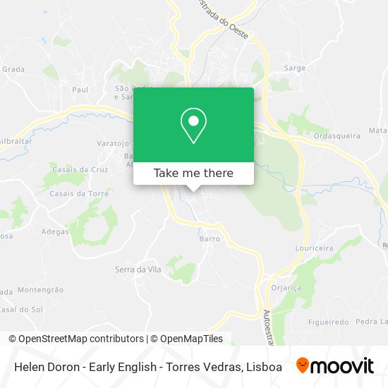 Helen Doron - Early English - Torres Vedras map