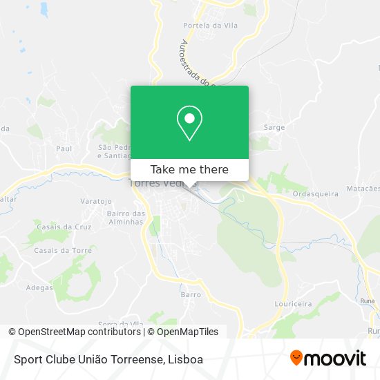 Sport Clube União Torreense mapa