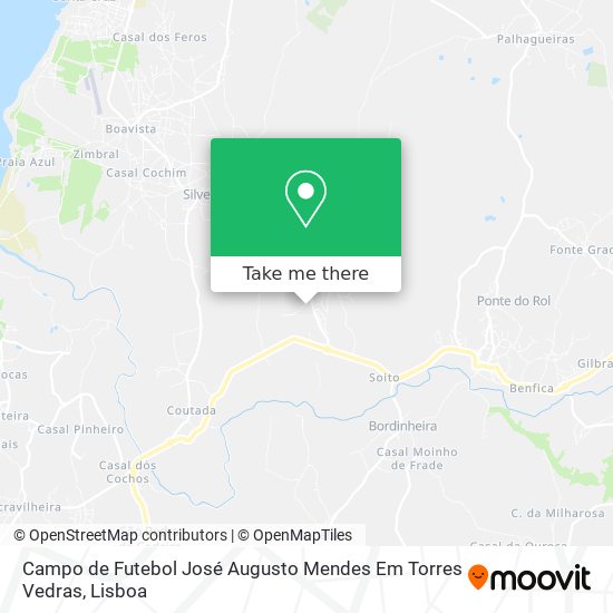 Campo de Futebol José Augusto Mendes Em Torres Vedras map