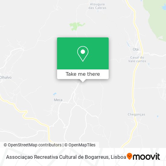 Associaçao Recreativa Cultural de Bogarreus map