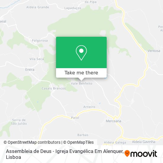 Assembleia de Deus - Igreja Evangélica Em Alenquer map