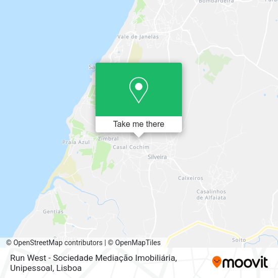 Run West - Sociedade Mediação Imobiliária, Unipessoal mapa