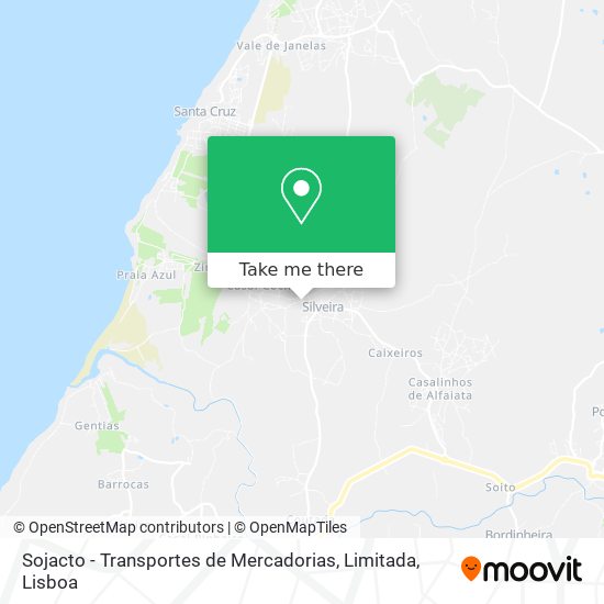 Sojacto - Transportes de Mercadorias, Limitada map