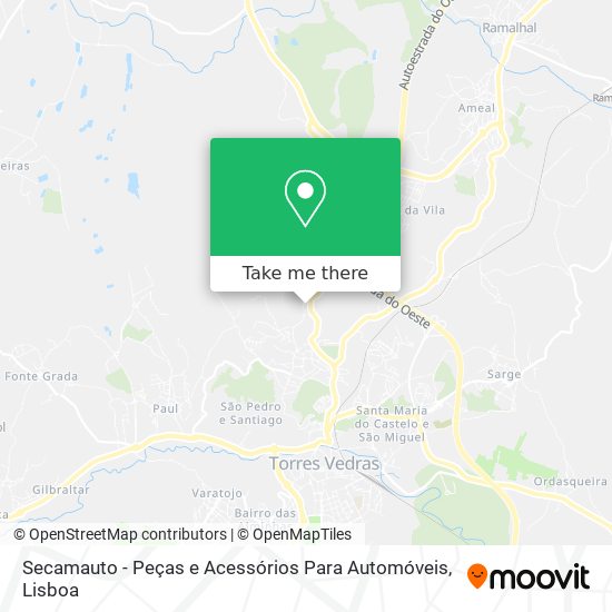 Secamauto - Peças e Acessórios Para Automóveis mapa