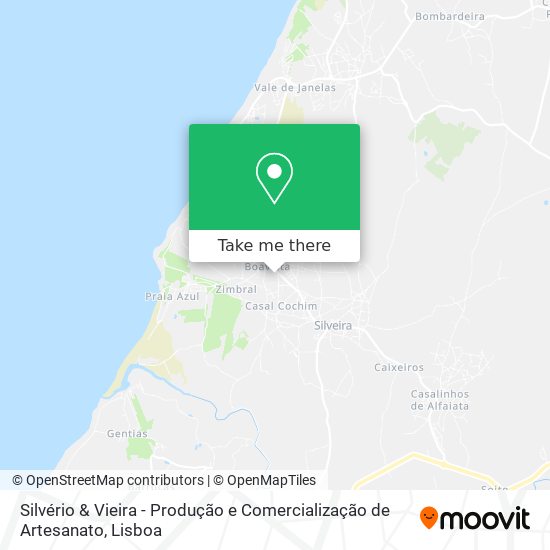 Silvério & Vieira - Produção e Comercialização de Artesanato map