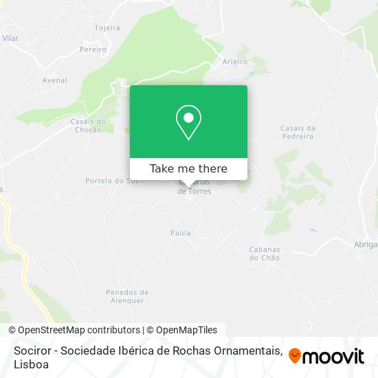 Sociror - Sociedade Ibérica de Rochas Ornamentais mapa