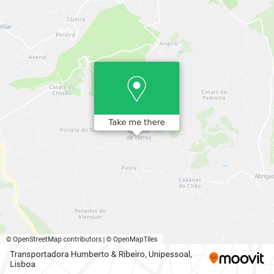 Transportadora Humberto & Ribeiro, Unipessoal mapa