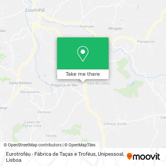 Eurotroféu - Fábrica de Taças e Troféus, Unipessoal map