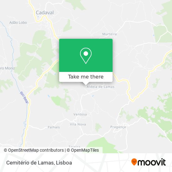 Cemitério de Lamas map