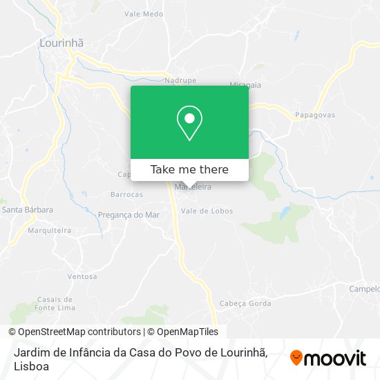 Jardim de Infância da Casa do Povo de Lourinhã map