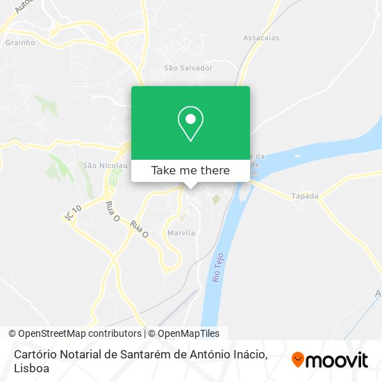 Cartório Notarial de Santarém de António Inácio mapa