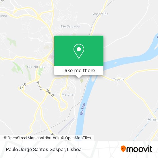 Paulo Jorge Santos Gaspar map
